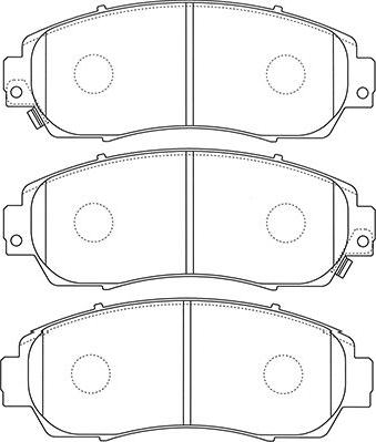 Kavo Parts BP-2059 - Bremžu uzliku kompl., Disku bremzes adetalas.lv