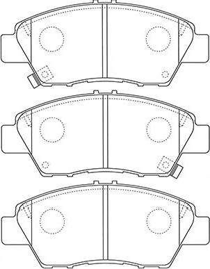 Kavo Parts BP-2058 - Bremžu uzliku kompl., Disku bremzes adetalas.lv