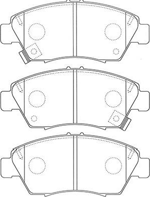 Kavo Parts BP-2061 - Bremžu uzliku kompl., Disku bremzes adetalas.lv