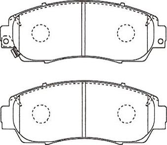 Kavo Parts BP-2068 - Bremžu uzliku kompl., Disku bremzes adetalas.lv