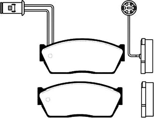 Kavo Parts BP-2006 - Bremžu uzliku kompl., Disku bremzes adetalas.lv