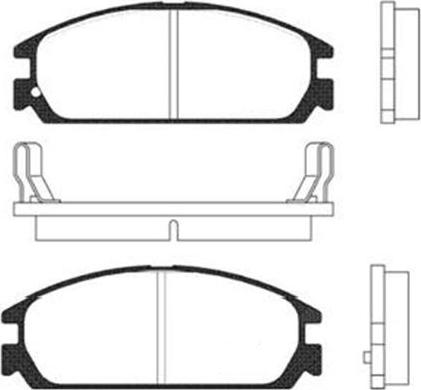 Kavo Parts BP-2008 - Bremžu uzliku kompl., Disku bremzes adetalas.lv