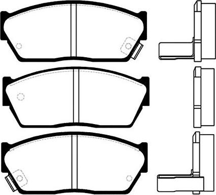 Kavo Parts BP-2002 - Bremžu uzliku kompl., Disku bremzes adetalas.lv