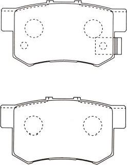 Kavo Parts BP-2032 - Bremžu uzliku kompl., Disku bremzes adetalas.lv