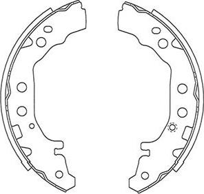 Kavo Parts BS-9950 - Bremžu loku komplekts adetalas.lv