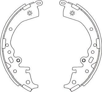 Kavo Parts BS-9951 - Bremžu loku komplekts adetalas.lv