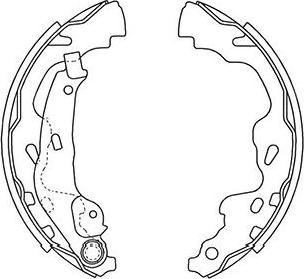 Kavo Parts BS-9933 - Bremžu loku komplekts adetalas.lv