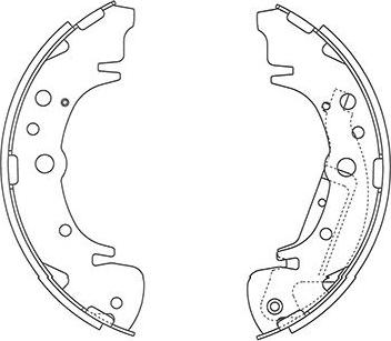 Kavo Parts BS-4407 - Bremžu loku komplekts adetalas.lv