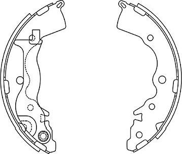 Kavo Parts BS-4410 - Bremžu loku komplekts adetalas.lv