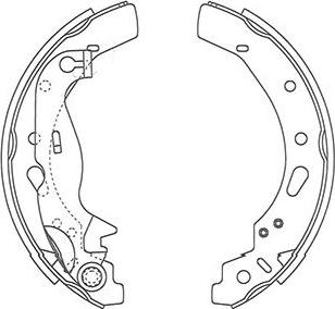 Kavo Parts BS-5434 - Bremžu loku komplekts adetalas.lv