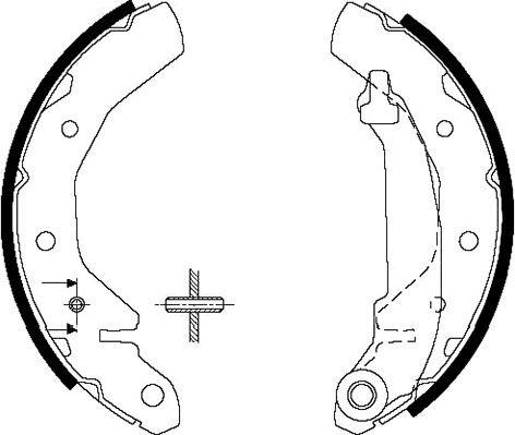 Kavo Parts KBS-1407 - Bremžu loku komplekts adetalas.lv