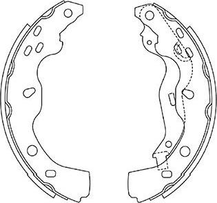 Kavo Parts BS-8936 - Bremžu loku komplekts adetalas.lv