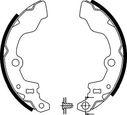 Kavo Parts BS-8921 - Bremžu loku komplekts adetalas.lv