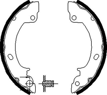 Kavo Parts BS-3411 - Bremžu loku komplekts adetalas.lv