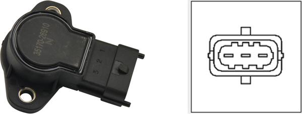 Kavo Parts ETP-1501 - Devējs, Droseļvārsta stāvoklis adetalas.lv