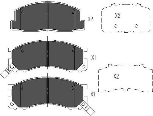 Kavo Parts KBP-9040 - Bremžu uzliku kompl., Disku bremzes adetalas.lv