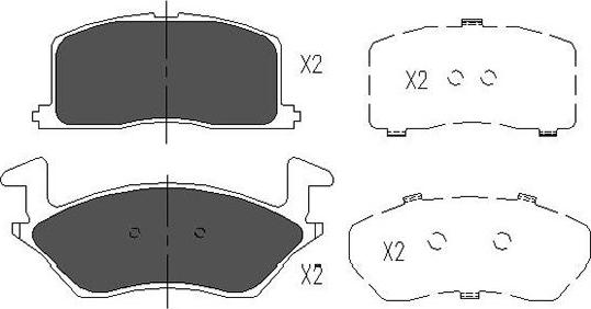 Kavo Parts KBP-9003 - Bremžu uzliku kompl., Disku bremzes adetalas.lv