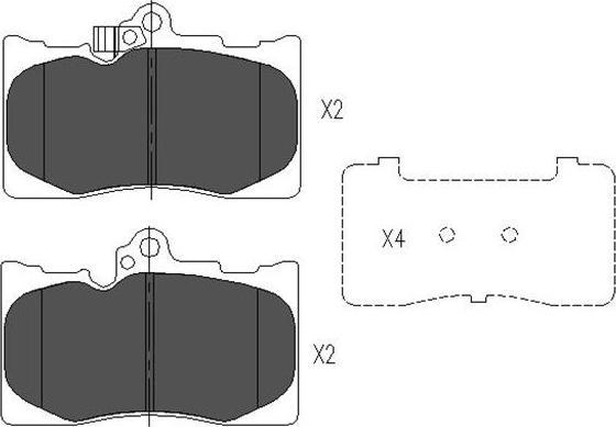 Kavo Parts KBP-9085 - Bremžu uzliku kompl., Disku bremzes adetalas.lv