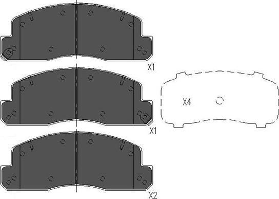 Kavo Parts KBP-9088 - Bremžu uzliku kompl., Disku bremzes adetalas.lv