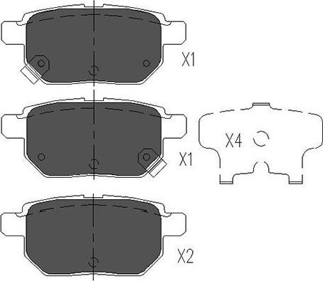 Kavo Parts KBP-9025 - Bremžu uzliku kompl., Disku bremzes adetalas.lv