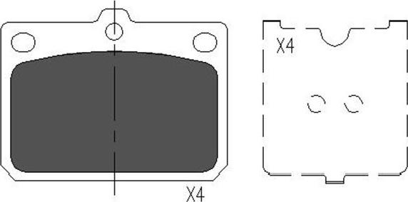 Kavo Parts KBP-9079 - Bremžu uzliku kompl., Disku bremzes adetalas.lv