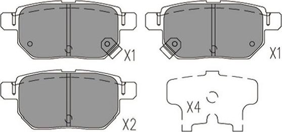 Kavo Parts KBP-9144 - Bremžu uzliku kompl., Disku bremzes adetalas.lv