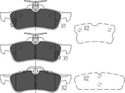 Kavo Parts KBP-9106 - Bremžu uzliku kompl., Disku bremzes adetalas.lv