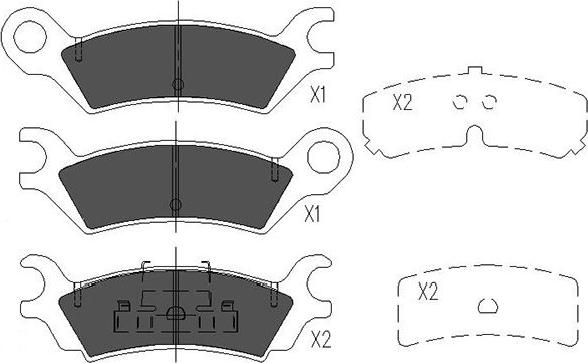 Kavo Parts KBP-4538 - Bremžu uzliku kompl., Disku bremzes adetalas.lv