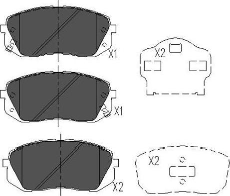 Kavo Parts KBP-4018 - Bremžu uzliku kompl., Disku bremzes adetalas.lv