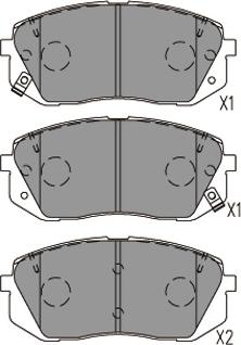 Kavo Parts KBP-4031 - Bremžu uzliku kompl., Disku bremzes adetalas.lv