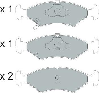 Kavo Parts KBP-4026 - Bremžu uzliku kompl., Disku bremzes adetalas.lv