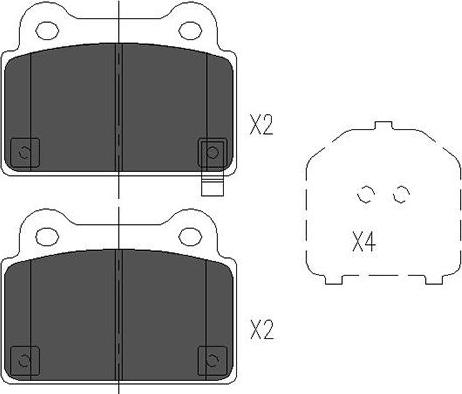 Kavo Parts KBP-5542 - Bremžu uzliku kompl., Disku bremzes adetalas.lv