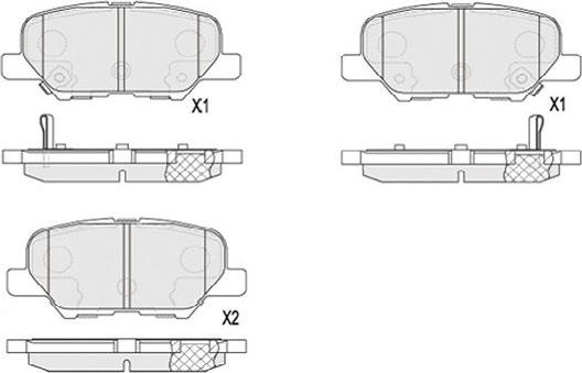 Kavo Parts KBP-5551 - Bremžu uzliku kompl., Disku bremzes adetalas.lv