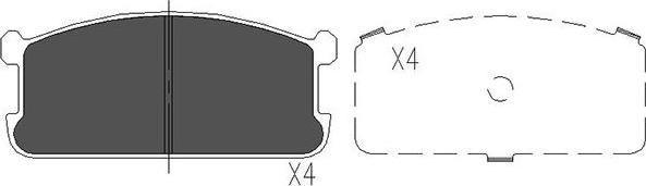 Kavo Parts KBP-5521 - Bremžu uzliku kompl., Disku bremzes adetalas.lv