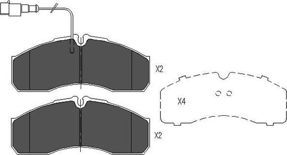 Kavo Parts KBP-6591 - Bremžu uzliku kompl., Disku bremzes adetalas.lv