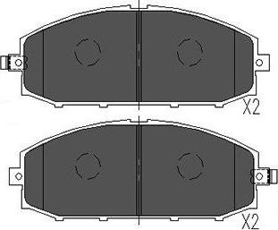 Kavo Parts KBP-6540 - Bremžu uzliku kompl., Disku bremzes adetalas.lv