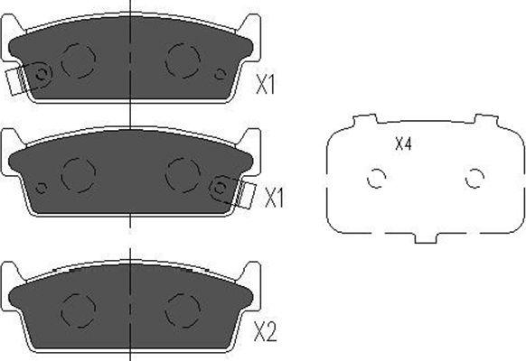 Kavo Parts KBP-6548 - Bremžu uzliku kompl., Disku bremzes adetalas.lv