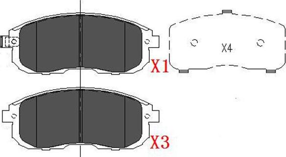 Kavo Parts KBP-6557 - Bremžu uzliku kompl., Disku bremzes adetalas.lv