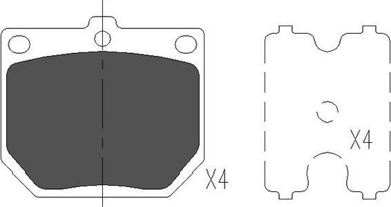 Kavo Parts KBP-6569 - Bremžu uzliku kompl., Disku bremzes adetalas.lv