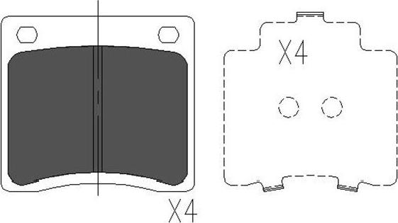 Kavo Parts KBP-6568 - Bremžu uzliku kompl., Disku bremzes adetalas.lv