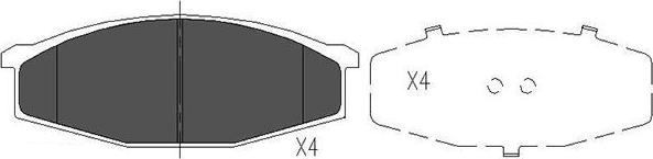 Kavo Parts KBP-6501 - Bremžu uzliku kompl., Disku bremzes adetalas.lv