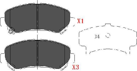 Kavo Parts KBP-6519 - Bremžu uzliku kompl., Disku bremzes adetalas.lv