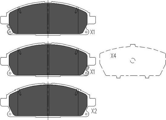 Kavo Parts KBP-6515 - Bremžu uzliku kompl., Disku bremzes adetalas.lv