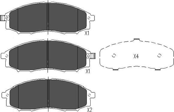 Kavo Parts KBP-6518 - Bremžu uzliku kompl., Disku bremzes adetalas.lv