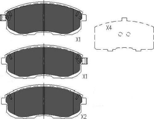 Kavo Parts KBP-6528 - Bremžu uzliku kompl., Disku bremzes adetalas.lv