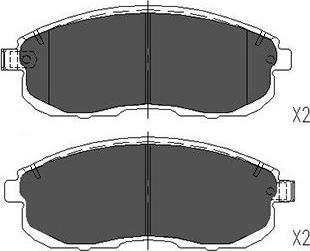 Kavo Parts KBP-6579 - Bremžu uzliku kompl., Disku bremzes adetalas.lv