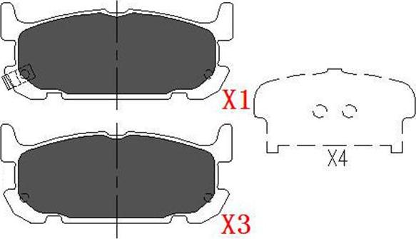 Kavo Parts KBP-6571 - Bremžu uzliku kompl., Disku bremzes adetalas.lv