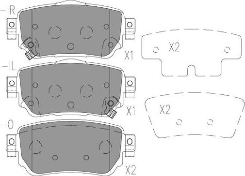 Kavo Parts KBP-6615 - Bremžu uzliku kompl., Disku bremzes adetalas.lv