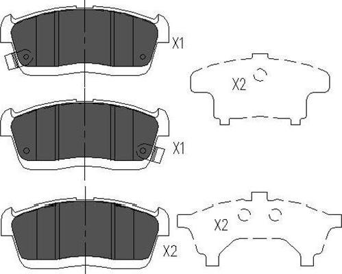 Kavo Parts KBP-1515 - Bremžu uzliku kompl., Disku bremzes adetalas.lv