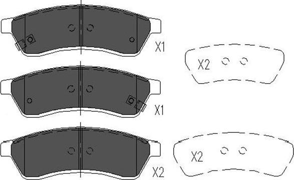 Kavo Parts KBP-1012 - Bremžu uzliku kompl., Disku bremzes adetalas.lv